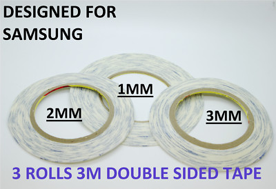 3M DOPPELSEITIGES BAND FÜR HANDY REPARATUR, 3 STÜCK 1 MM, 2 MM, 3 MM, TRANSPARENT