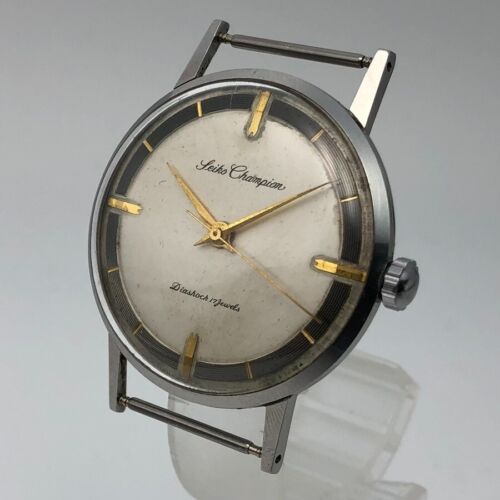Vintage 1960 Seiko Champion J14082 Rare Dial Hand-winding Japan #1700