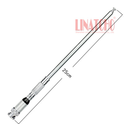 VHF 136-174MHz Walkie Talkie Bendable Metal 1 Meter Long Telescopic Antenna BNC