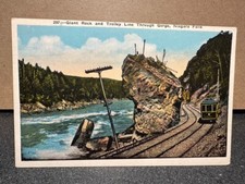 Giant Rock & Trolley Line, George, Niagara Falls, 1920 USA Unposted Postcard