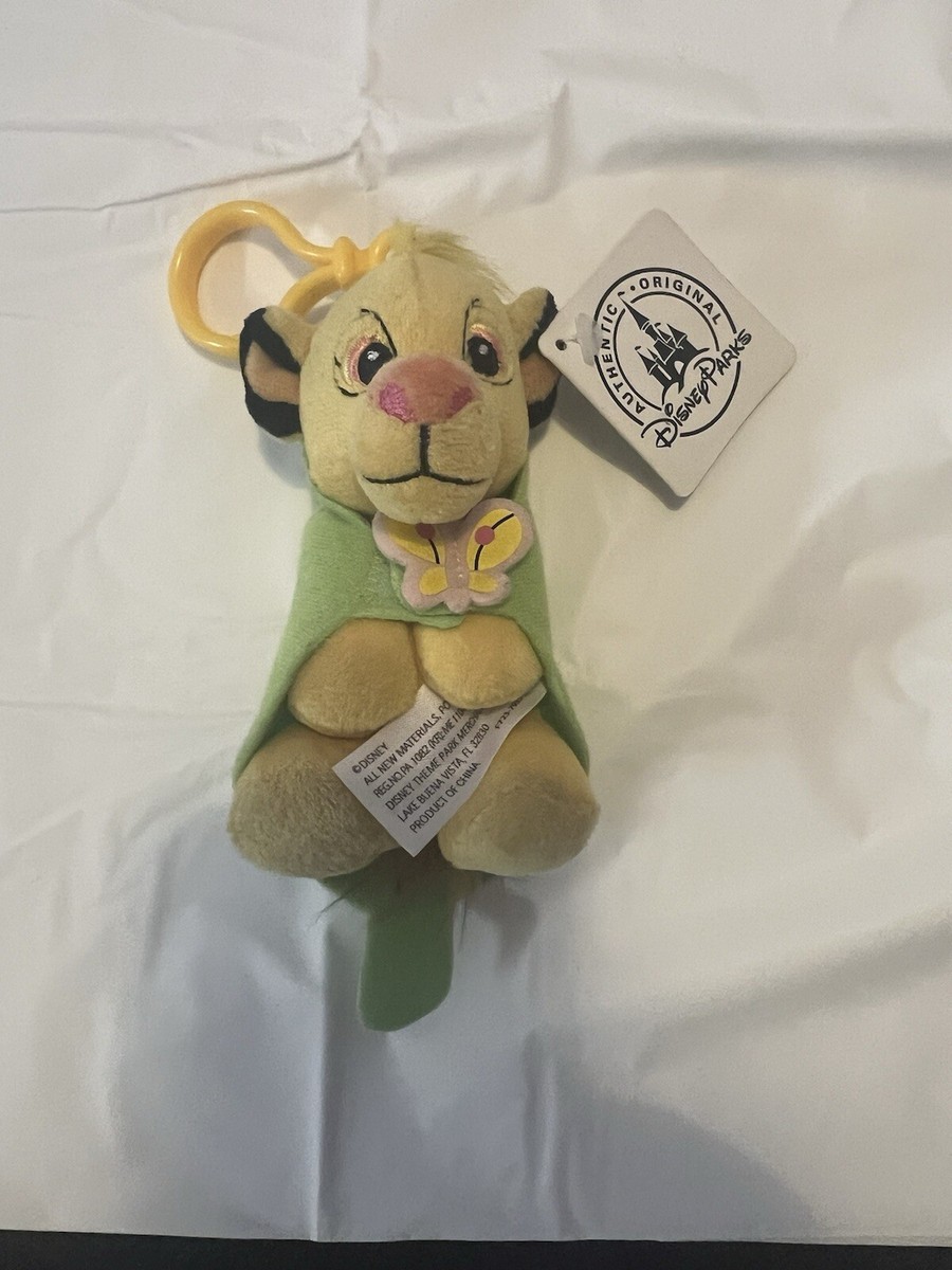 Disney Parks Baby Simba In A Blanket Plush Keychain