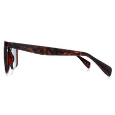 Lunettes De Soleil Rétro Hally & Son HT014 - Monture écailles Marron, Verres Bleus Dégradés - Neuf