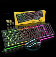 keyboard and mouse combo gaming usb wired
