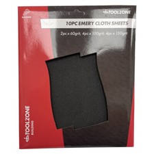 10 piece Emery Cloth Set - 60grit - 100grit - 150grit - Free Postage - DC127