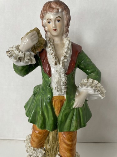 Vintage/Antique? Figurine Beautiful Dresden? Capadimonte? No markings. - Picture 2 of 11