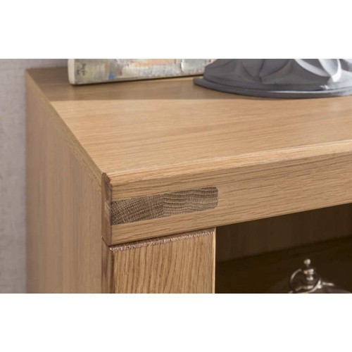 TV-Lowboard TV-Kommode Lea Wildeiche geölt Teilmassiv 138cm NEU - Bild 5 von 6