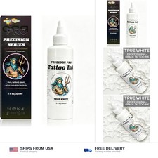 POSEIDON Professional White Tattoo Ink - 8 fl oz 240ml Bottle