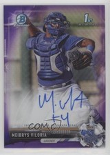 2017 Bowman Chrome Prospect Purple Refractor 31/250 Meibrys Viloria Auto 2f9