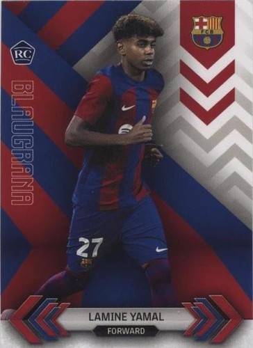2023-24 Topps Barcelona Team Set Lamine Yamal Rookie Match Worn