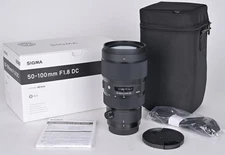 Mint Sigma ART 50-100mm f1.8 DC Canon EF mount Prime Zoom Lens with Warranty