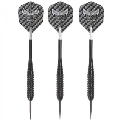Harrows Black Arrow Steeldart Ebonite Brass, Knurled, 23 Gramm