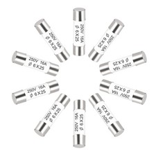 Ceramic Cartridge Fuses 16A 250V 6x25mm Fast Blow for Energy Saving Lamp 10pcs