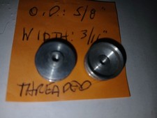 Used Vintage 1/32, 1/24 Scale Slot Car 1/8" Axle Aluminum Threaded Wheels