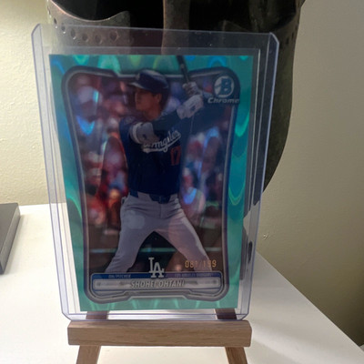 Topps 2023 Bowman Chrome Shohei Ohtani Dodgers #100 Serial #081/199