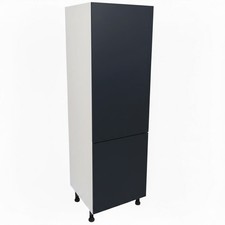 Fully Assembled 600mm Matt Indigo Blue 70-30 Fridge Freezer Larder Unit