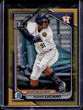 Waner Luciano 2024 Bowman Chrome #BCP-208 Gold Refractor /50