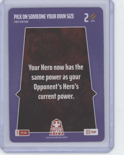 2024 Bo Jackson Battle Arena First Edition Pick On Someone Your Own Size #PL-28