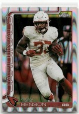 2025 Topps Chrome Trey Benson Raywave Refractor #7 Arizona Cardinals