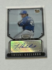 2007 Bowman Sterling - Yovani Gallardo #BS-YG (AUTO) Milwaukee Brewers MLB NM