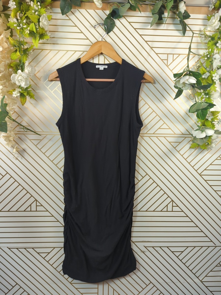 james perse ruched sleeveless dress Ruched Tank Dress