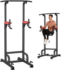 Power Tower Pull Up Dip Station Home Gym Strength