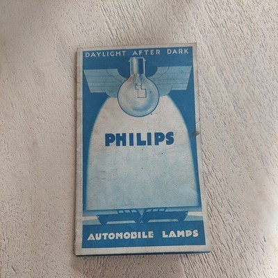 original Phillips Autolampen Prospekt 