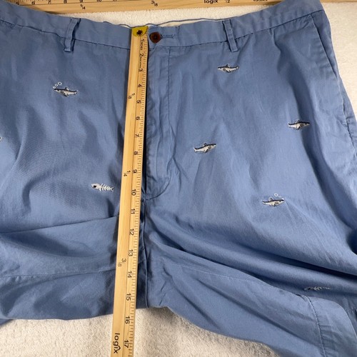 Polo Ralph Lauren Shorts Herren 44B blau Haie Muster leichte Chino Big Classic - Bild 6 von 8