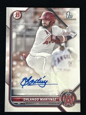 2022 Bowman - Paper Prospect Autographs Orlando Martinez #PPA-OM (AU, RC)