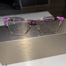 NEW ADRIENNE VITTADINI FRAMES ONLY GOLD PURPLE 53/18/145!