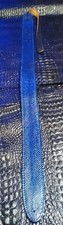 Genuine Limited edition cobra Navy blue snakeskin guitar strap