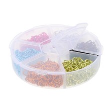 Open Jewelry Rings Locking Jump Colorful Metal Connectors for Making