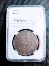 1877 S Trade dollar, NGC XF40