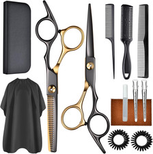 13 PCS Hair Cutting Scissors Shears Kits  Professional Haircut Scissors Kit with