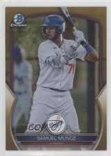 2023 Bowman Draft Chrome Gold Refractor 8/50 Samuel Munoz #BDC-102 1u6