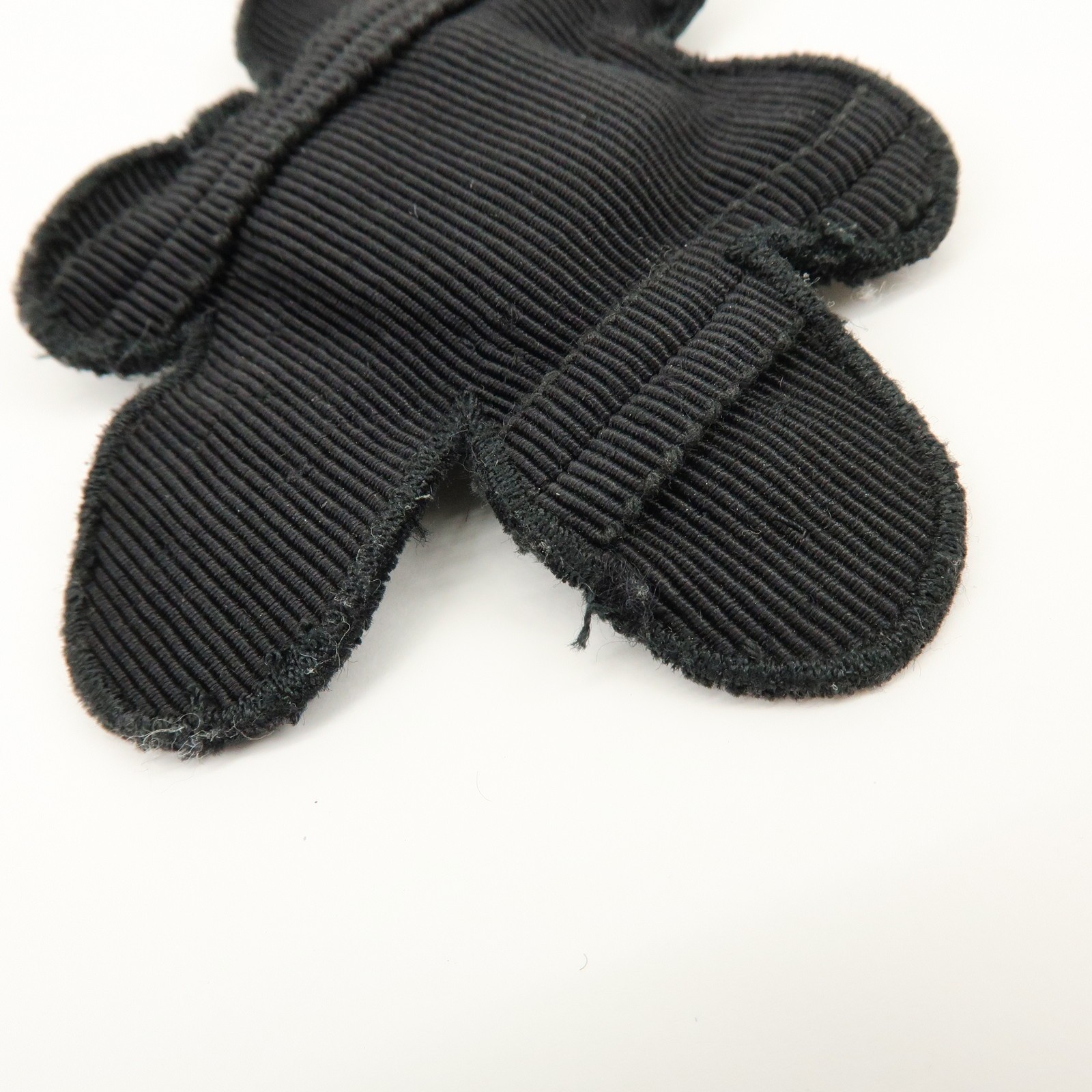 PRADA Bear Motif Canvas Sequins Bag Charm Key Holder Black Silver Auth Used F/S thumbnail 11