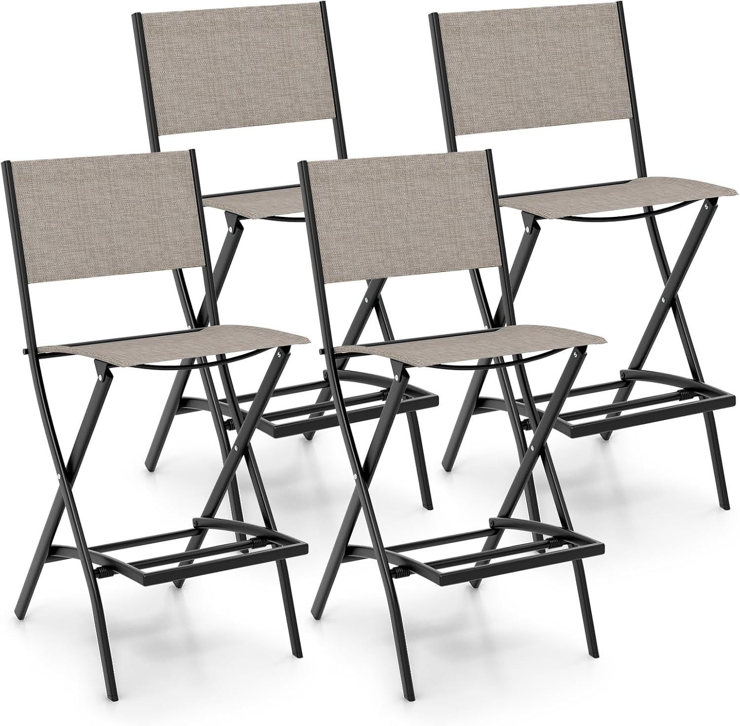 S Set Of 4, Outdoor Counter Height Bar Stools Wit