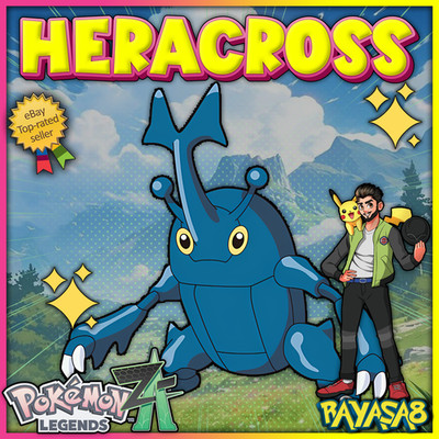 Heracross Alpha Pokemon Legends ZA 6IV Best Stats Home Mega Evolution Shiny/Non