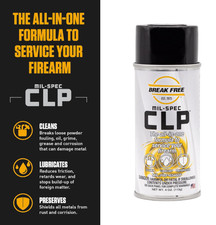 Break Free CLP Gun Cleaner 4oz Aerosol Synthetic Oil for Cleaning Lubricant-USA 