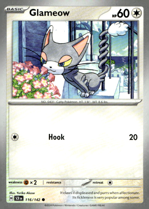 Glameow Common SV07: Stellar Crown 116/142 NM