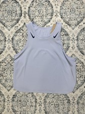 Nike AeroSwift Dri-FIT ADV Cropped Running Purple Blue Tank FN2713-057 Women M