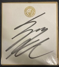 Kota Ibushi Signed Shikishi Japan Pro Wrestling Autograph GOD/DEVIL T-Shirt