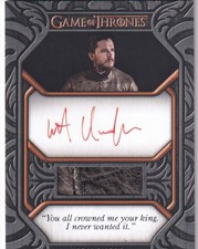 Game of Thrones: The Great Houses Quote Relic Autograph # 2 QCA1 Kit Harington