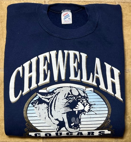 Sudadera De Colección Años 90 Chewelah Cougars Washington Para Hombres XL Jerzees Super Sweats - Imagen 9 de 9
