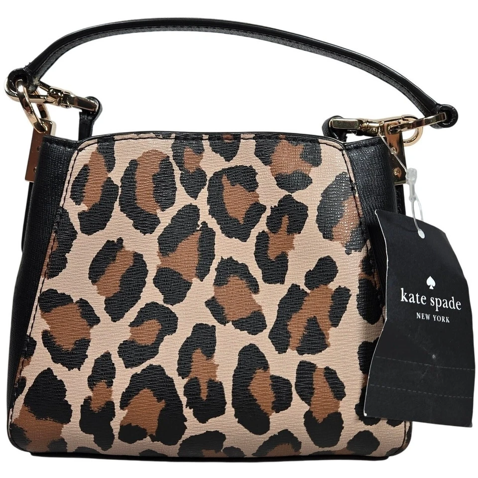 Bandolera Kate Spade Phoebe Mini con asa superior en marrón multi nueva con etiquetas Foto 3 de 4