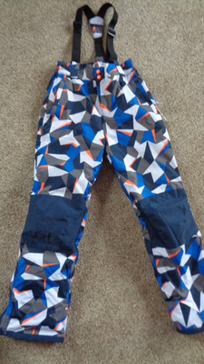 Mountain Warehouse Snow Pants Youth 13 Years Orange Blue white Bib Ski
