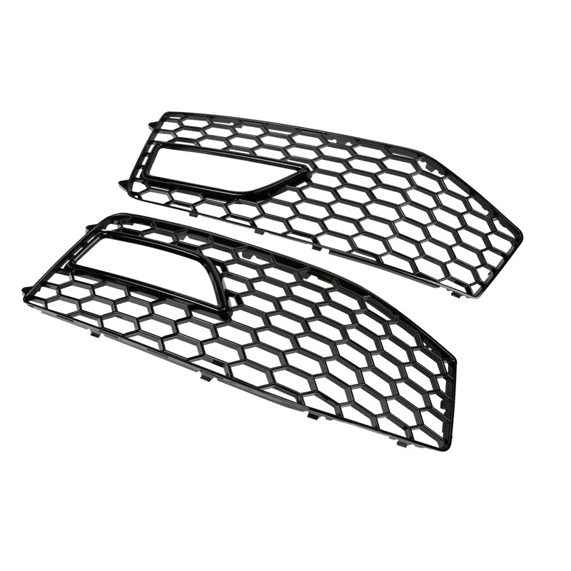 2x Black Front Fog Light Covers Fit For Audi A4 S-line S4 2013-2015 8K0807681L - Image 3 of 4