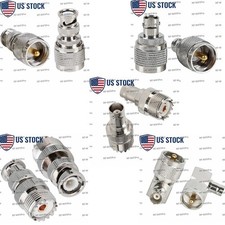 5-Type BNC to UHF Male Female Adapter Kit PL-259/SO-239 Coaxial RF Connector
