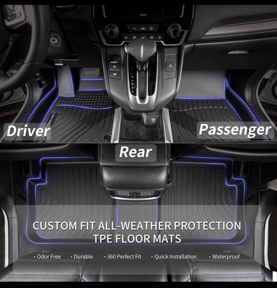 Комплект всепогодных напольных ковриков и грузовых вкладышей KELCSEECS 2021-25 KIA Sorento — б/у - Изображение 2 из 4