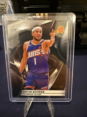 Topps 2024-25 Chrome Black Devin Booker Phoenix Suns #11 Serial 105/299