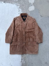 Vintage Ralph Lauren Suede Jacket Plaid Lined Men  s Large Made In Korea 1980s